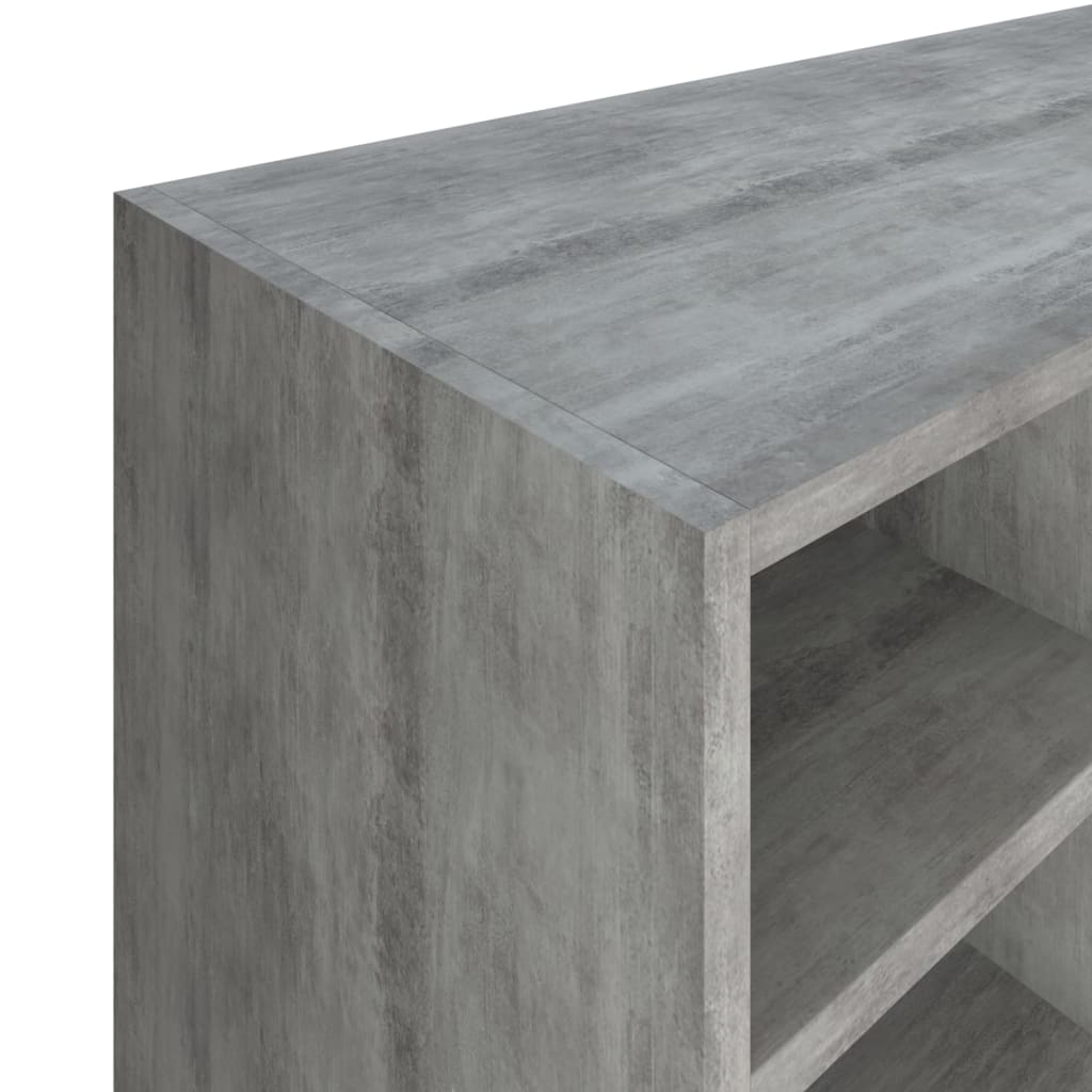 Ραφιέρα Παπουτσιών Σκυροδέματος 92x30x67,5 εκ. από Επεξ. Ξύλο