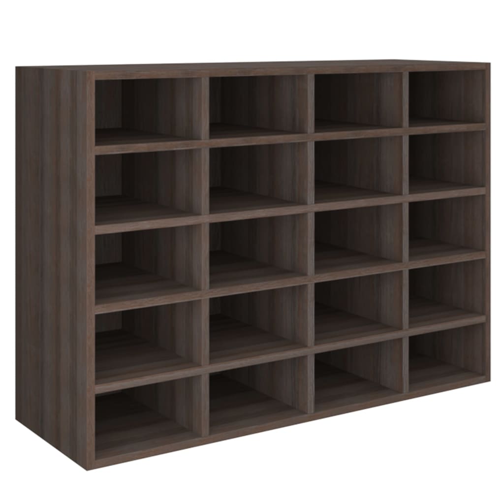 Ραφιέρα Παπουτσιών Γκρι Sonoma Δρυς 92x30x67,5 εκ. Επεξ. Ξύλο - Pakobazaar
