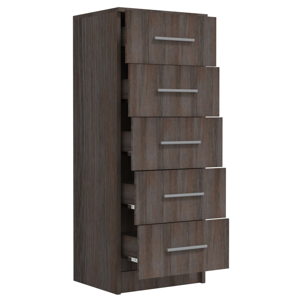 Συρταριέρα Ψηλή Sonoma Δρυς 41x35x106 εκ. Επεξεργασμένο Ξύλο