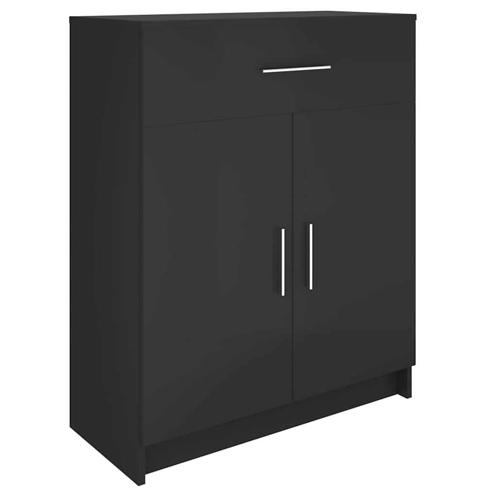 Ντουλάπι Μαύρο 71 x 35 x 88 εκ. από Μοριοσανίδα