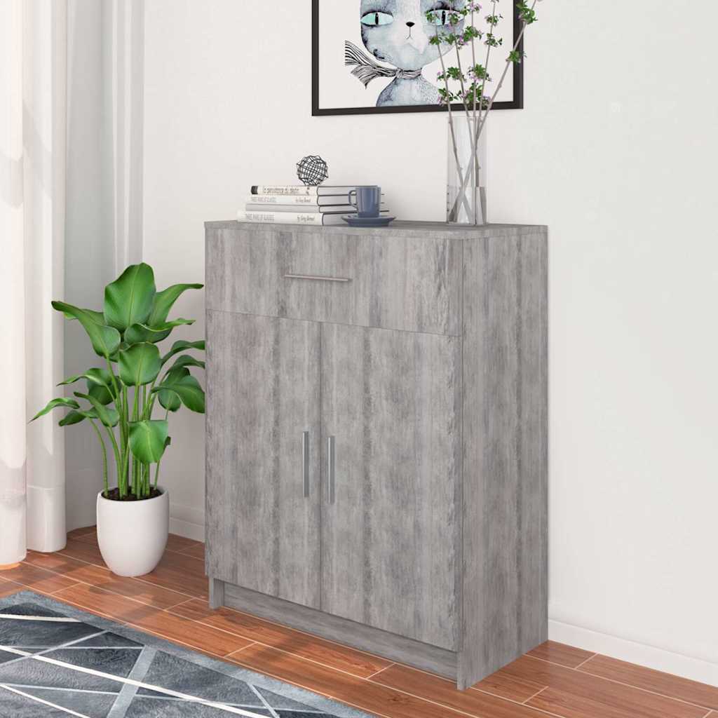 Ντουλάπι Χρώμα Σκυροδέματος 71 x 35 x 88 εκ. από Μοριοσανίδα