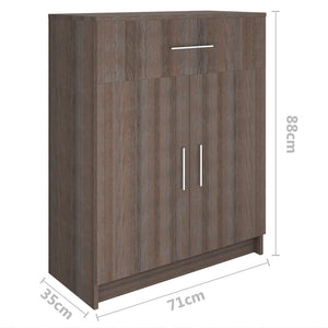 Ντουλάπι Γκρι/Sonoma Δρυς 71 x 35 x 88 εκ. από Μοριοσανίδα