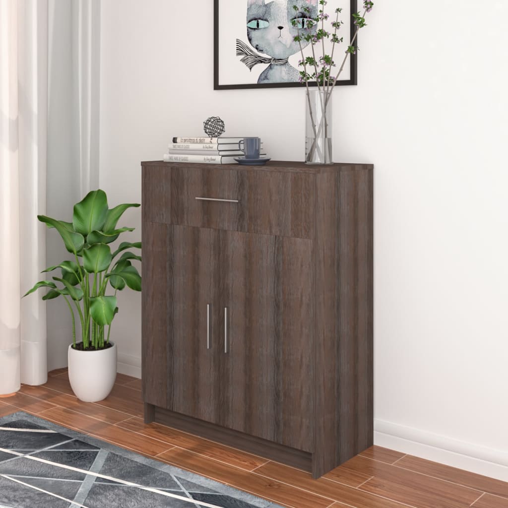 Ντουλάπι Γκρι/Sonoma Δρυς 71 x 35 x 88 εκ. από Μοριοσανίδα