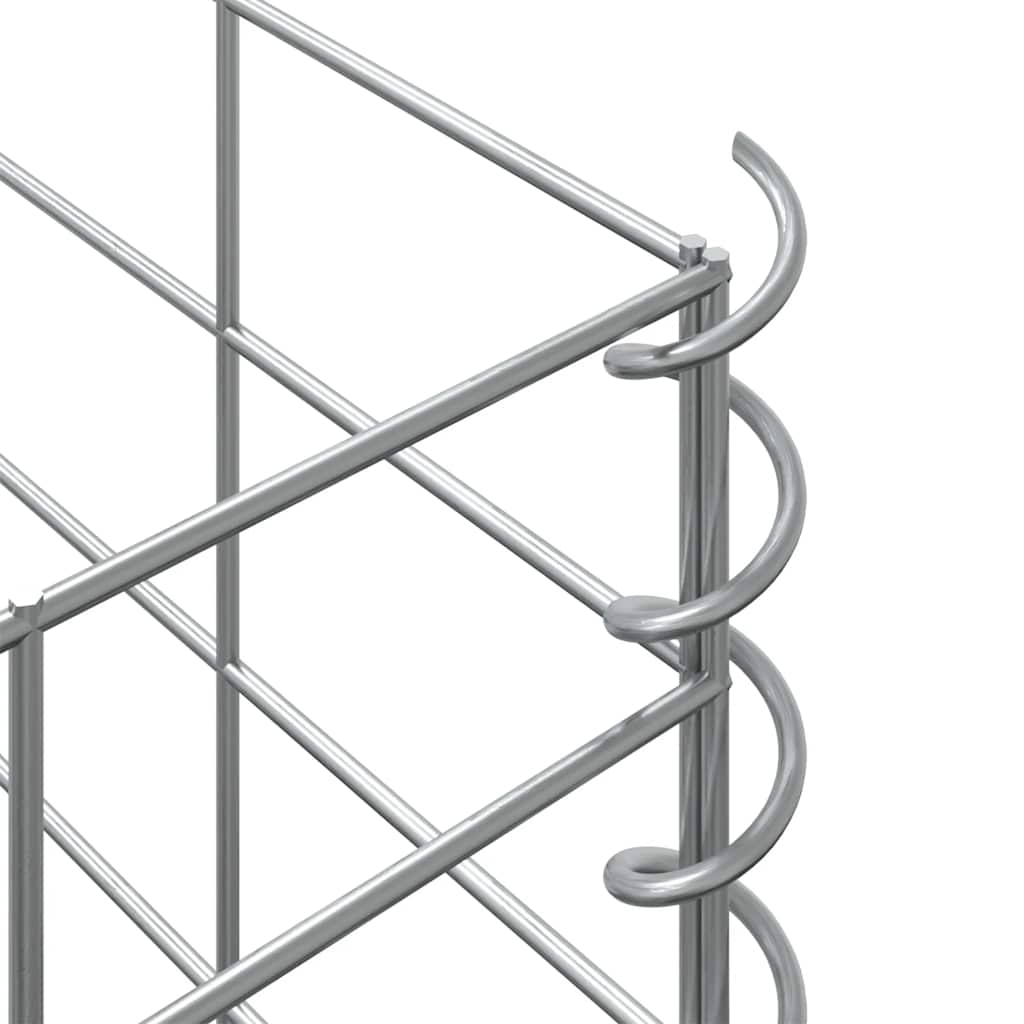 Συρματοκιβώτια-Γλάστρες Υπερυψ. 3 τεμ. 30x30x50εκ. Σιδερένιες - PAKOBAZAAR