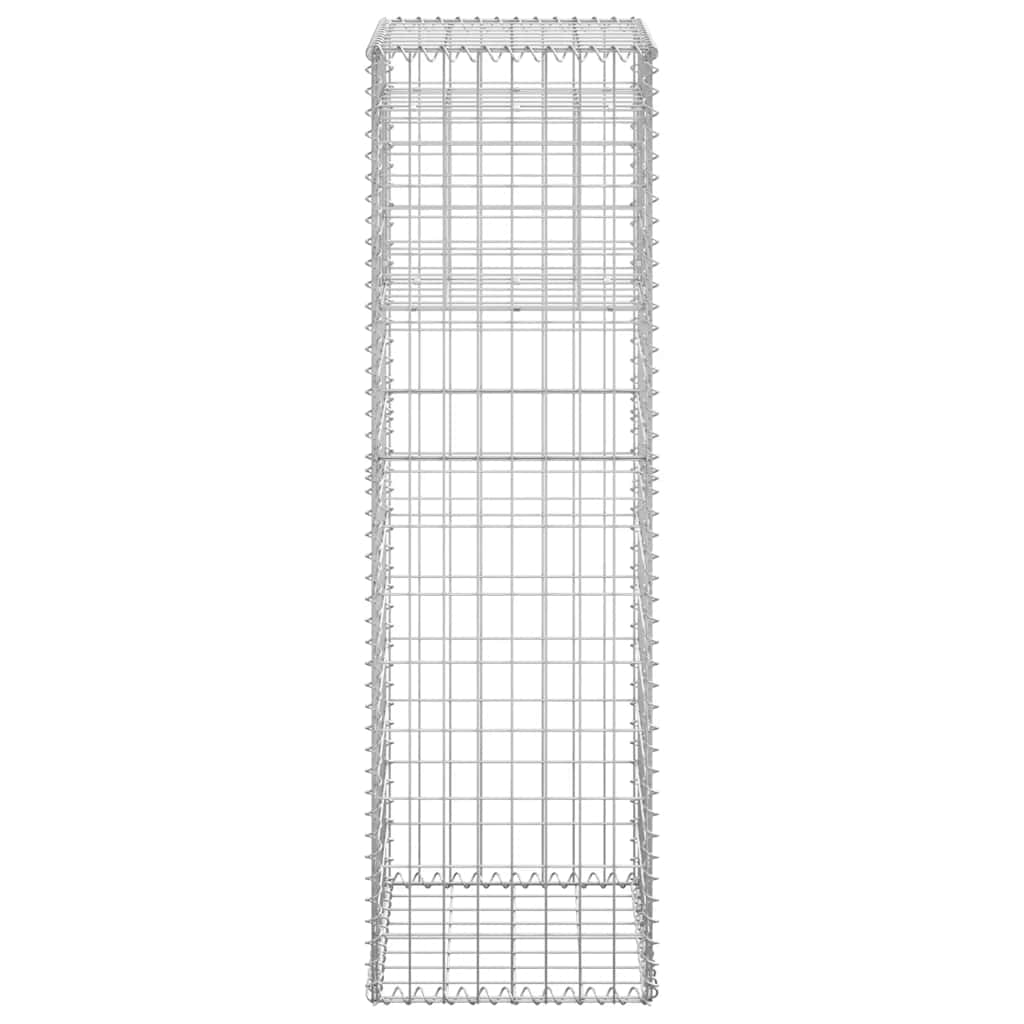 Συρματοκιβώτια Στύλοι 2 τεμ. 40 x 40 x 140 εκ. Σιδερένιοι - PAKOBAZAAR