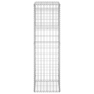 Συρματοκιβώτια Στύλοι 2 τεμ. 40 x 40 x 140 εκ. Σιδερένιοι - PAKOBAZAAR