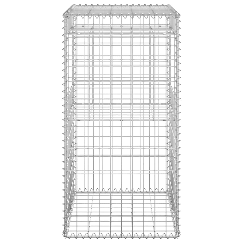 Συρματοκιβώτια Στύλοι 2 τεμ. 50 x 50 x 100 εκ. Σιδερένιοι - PAKOBAZAAR