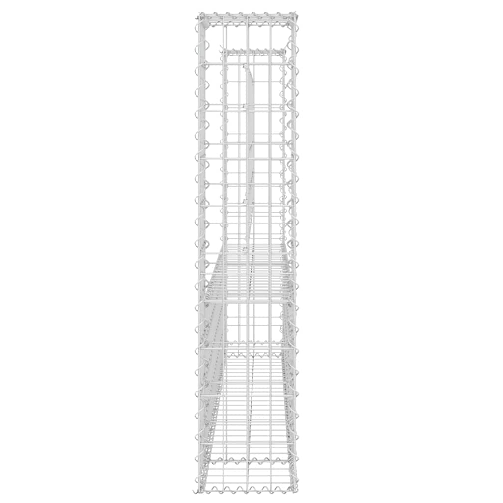 Συρματοκιβώτιο σε U Σχήμα με 2 Στύλους 140x20x100 εκ Σιδερένιο - PAKOBAZAAR