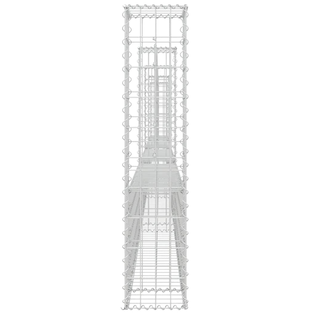Συρματοκιβώτια Στύλοι σε U Σχήμα 5 τεμ. 500x20x100 εκ Σιδερένια - PAKOBAZAAR