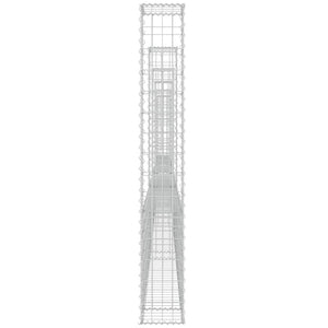 Συρματοκιβώτιο σε U Σχήμα με 6 Στύλους 620x20x150 εκ Σιδερένιο - PAKOBAZAAR