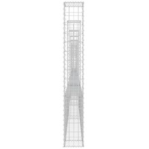 Συρματοκιβώτιο σε U Σχήμα με 8 Στύλους 860x20x150 εκ Σιδερένιο - Pakobazaar