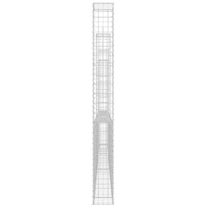 Συρματοκιβώτιο σε U Σχήμα με 4 Στύλους 380x20x200 εκ. Σιδερένιο - PAKOBAZAAR