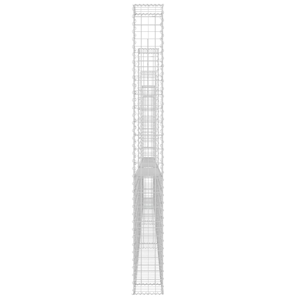 Συρματοκιβώτιο σε U Σχήμα με 5 Στύλους 500x20x200 εκ Σιδερένιο - PAKOBAZAAR