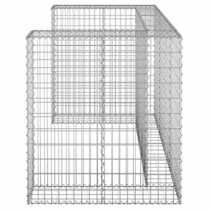 Συρματοκιβώτιο Τοίχος για Κάδους 180x100x110 εκ Γαλβαν. Χάλυβας - Pakobazaar
