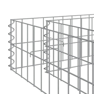 Συρματοκιβώτιο-Γλάστρα Υπερυψωμένη 400x100x20 εκ. Γαλβ. Χάλυβας - PAKOBAZAAR