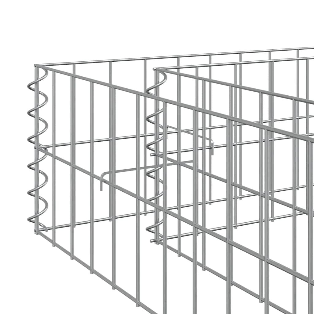 Συρματοκιβώτιο-Γλάστρα Υπερυψωμένη 500x100x20 εκ. Γαλβ. Χάλυβας - PAKOBAZAAR