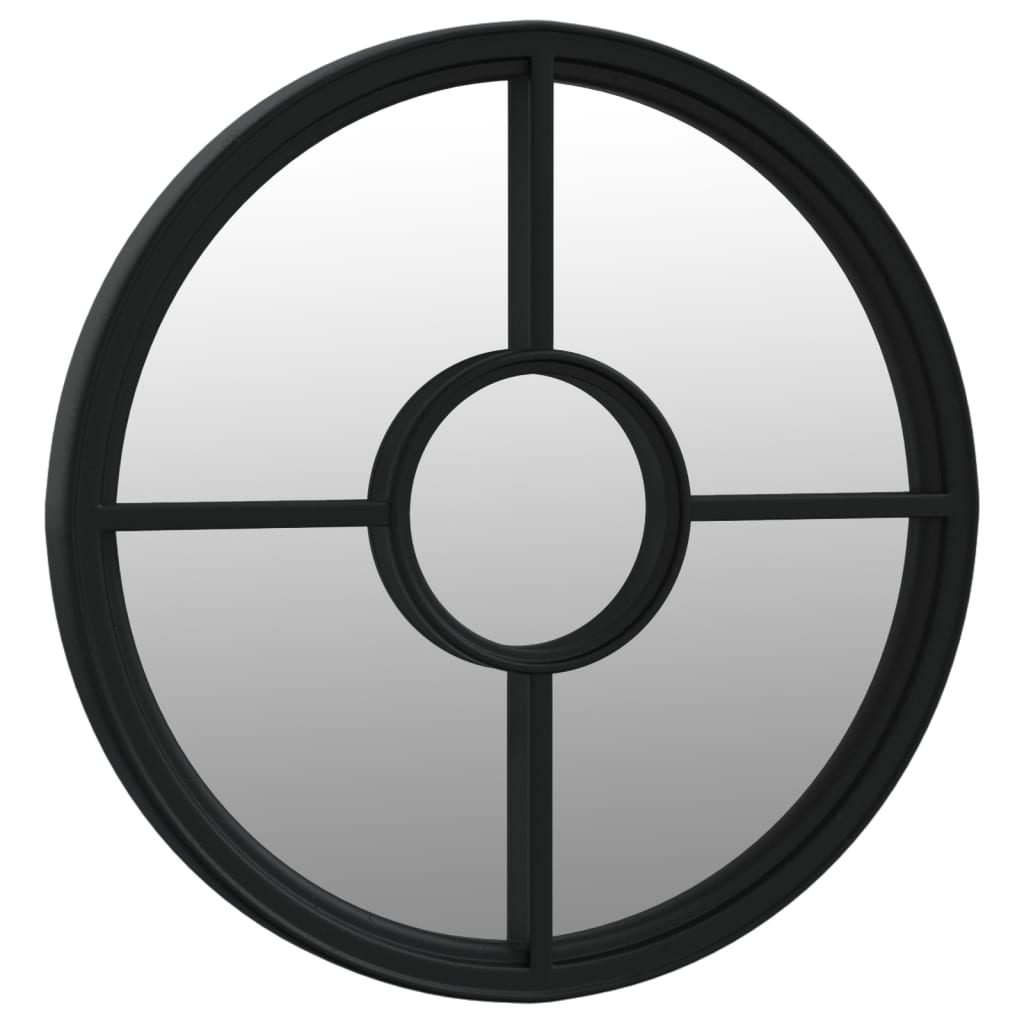 Καθρέφτης Κήπου για Εξωτερικούς Χώρους Μαύρος 60 x 4 εκ. Σίδερο