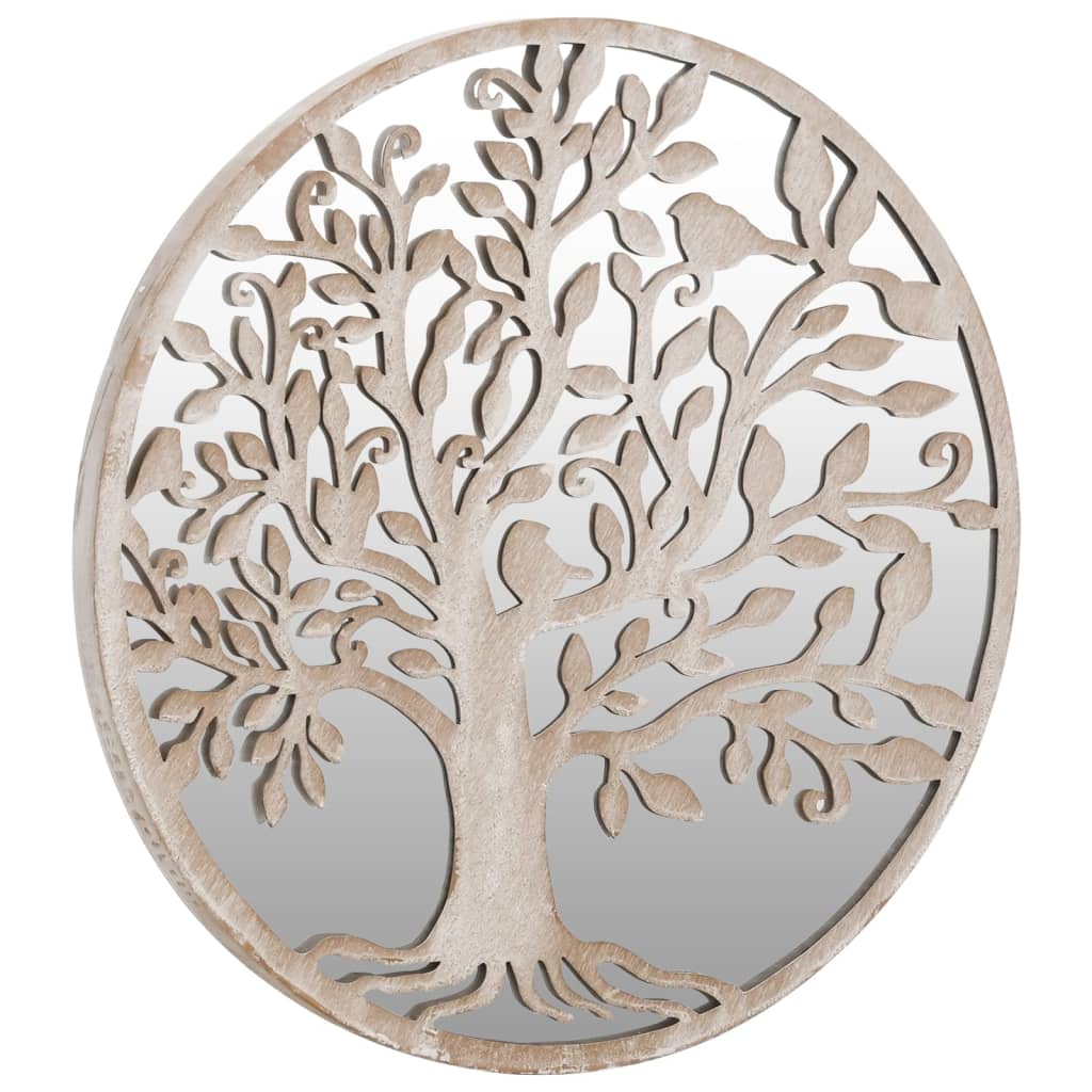 Καθρέφτης Κήπου για Εξ. Χώρους Λευκό της Άμμου 40x2,5 εκ Σίδερο