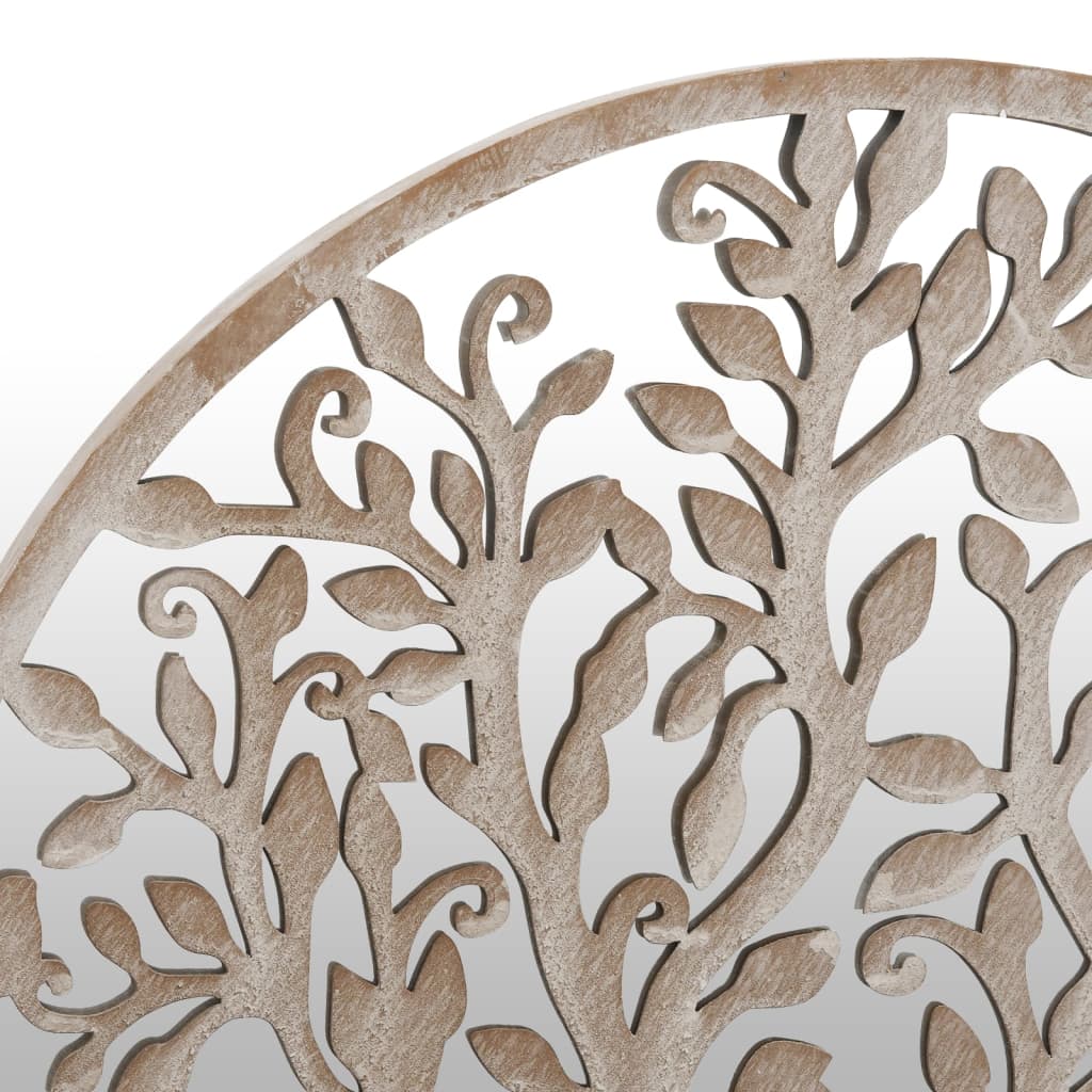 Καθρέφτης Κήπου για Εξ. Χώρους Λευκό της Άμμου 40x2,5 εκ Σίδερο