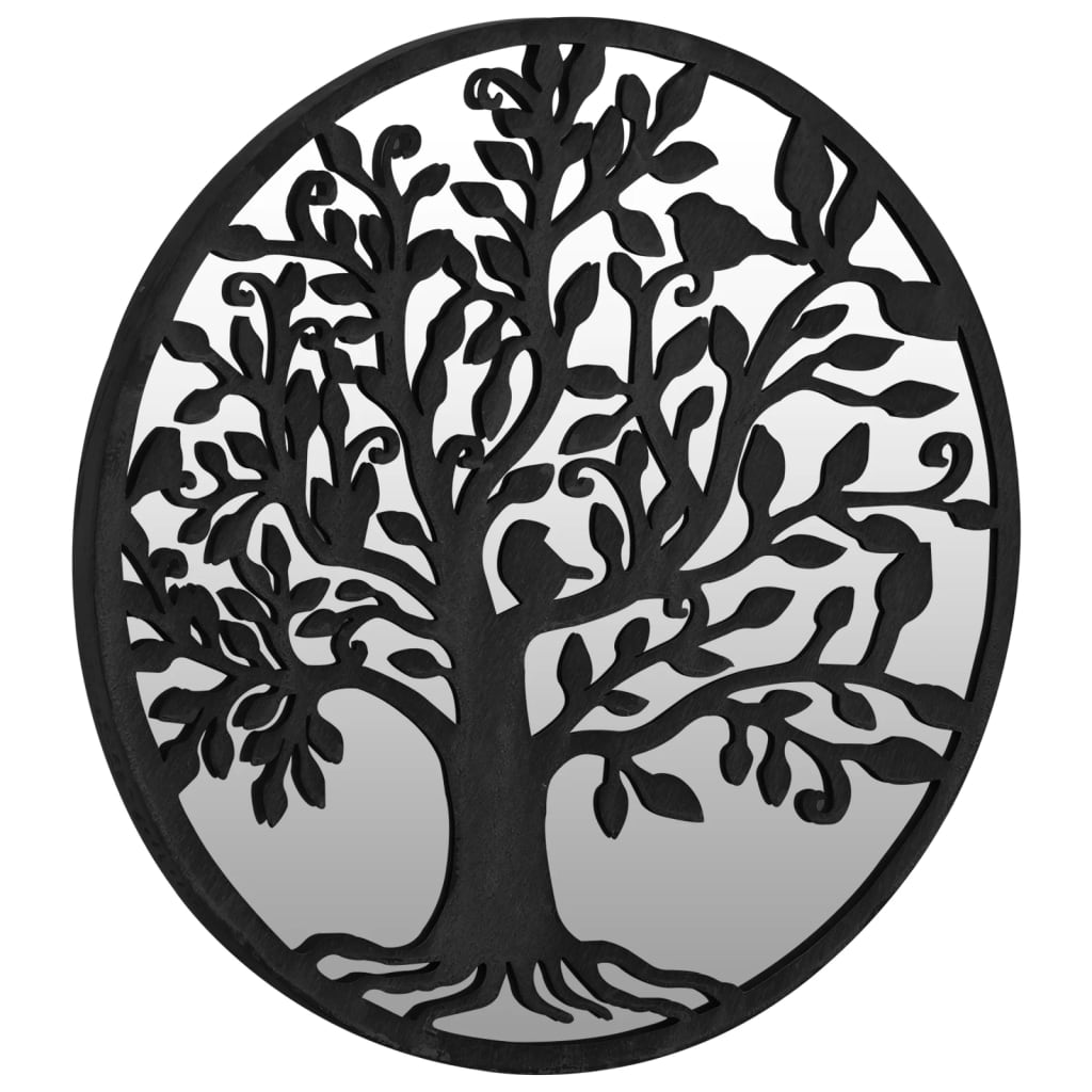 Καθρέφτης Κήπου για Εξωτερικούς Χώρους Μαύρος 60x2,5 εκ. Σίδερο