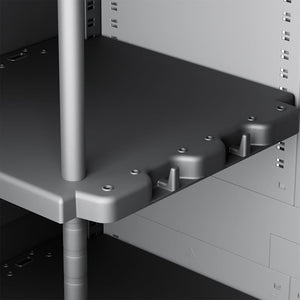 Ντουλάπι Αποθήκευσης με 2 Πόρτες 90x54x180 εκ. Μαύρο και Γκρι - Pakobazaar