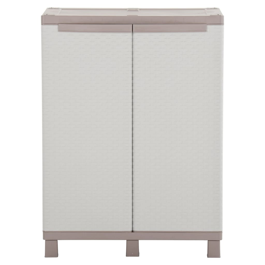 Ντουλάπι Αποθήκευσης με 2 Πόρτες 68x37,5x91,5 εκ. Αν. Γκρι/Μπεζ
