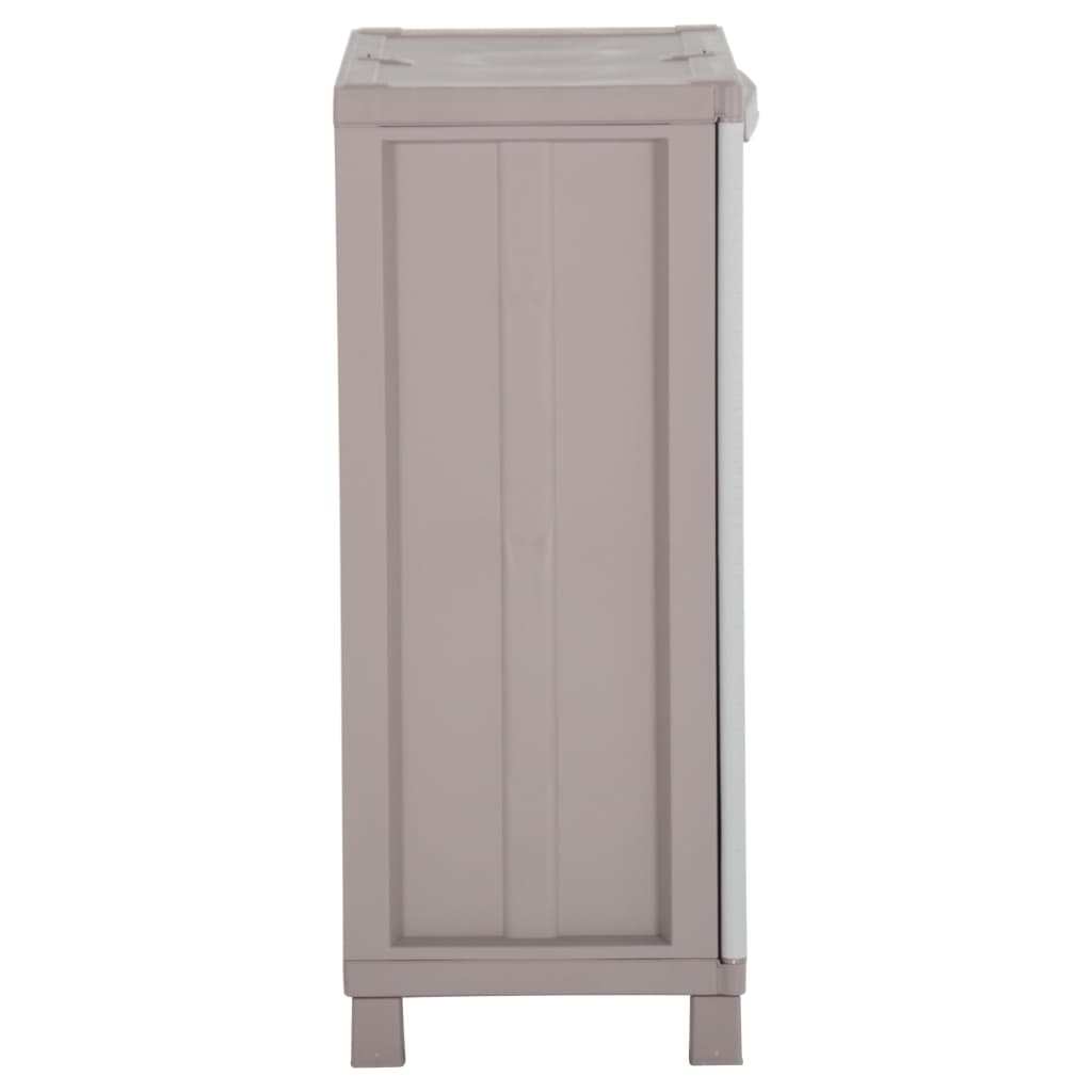 Ντουλάπι Αποθήκευσης με 2 Πόρτες 68x37,5x91,5 εκ. Αν. Γκρι/Μπεζ