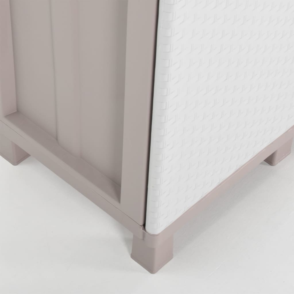 Ντουλάπι Αποθήκευσης με 2 Πόρτες 68x37,5x91,5 εκ. Αν. Γκρι/Μπεζ