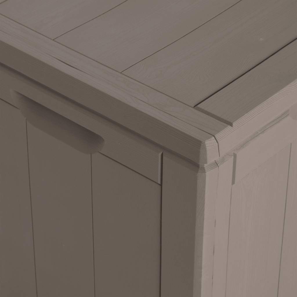 Μπαούλο Αποθήκευσης Κήπου Καφέ 270 Λίτρα Όψη ξύλου από PP - Pakobazaar