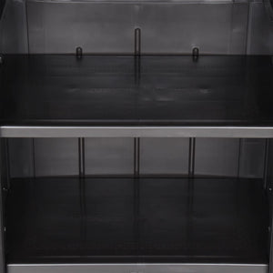 Ντουλάπι Αποθήκευσης Κήπου Μαύρο 65x45x172 εκ. από Ρατάν PP - PAKOBAZAAR