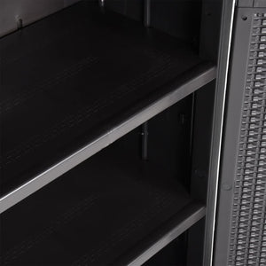 Ντουλάπι Αποθήκευσης Κήπου Μαύρο 65x45x172 εκ. από Ρατάν PP - PAKOBAZAAR