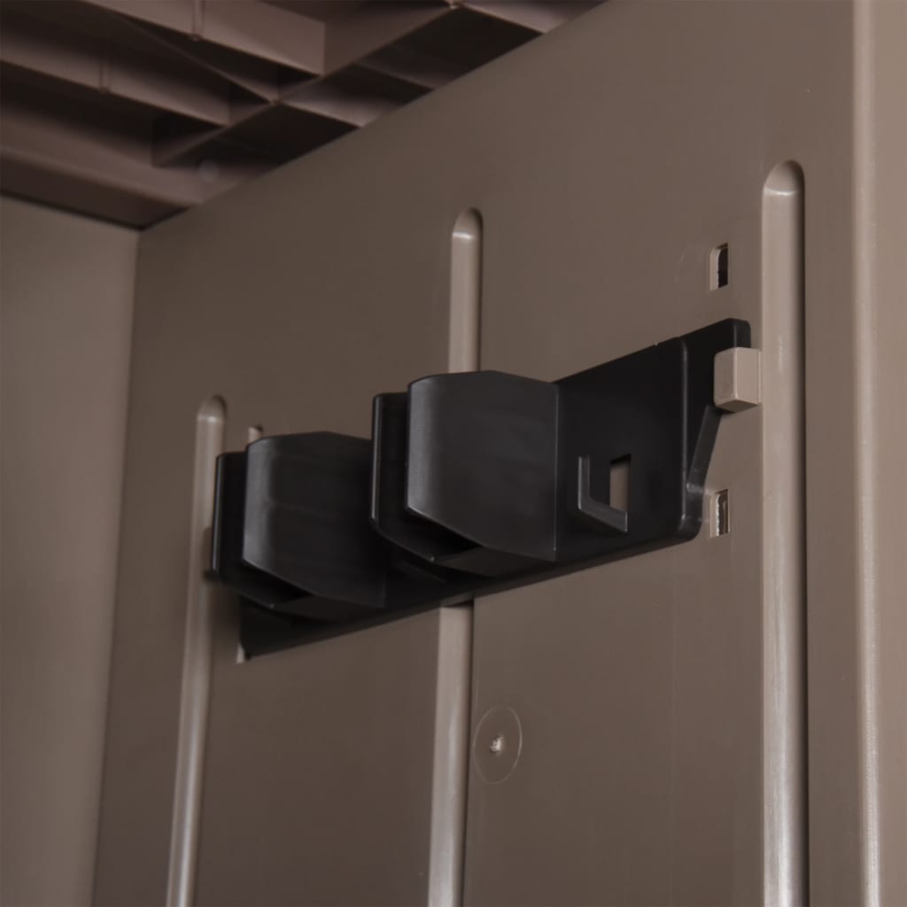 Ντουλάπι Αποθήκευσης Κήπου Καφέ 65x45x172 εκ. PP Εμφάνιση Ξύλου - Pakobazaar