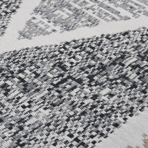 Χαλί Μαύρο και Γκρι 120x180 εκ. Βαμβακερό