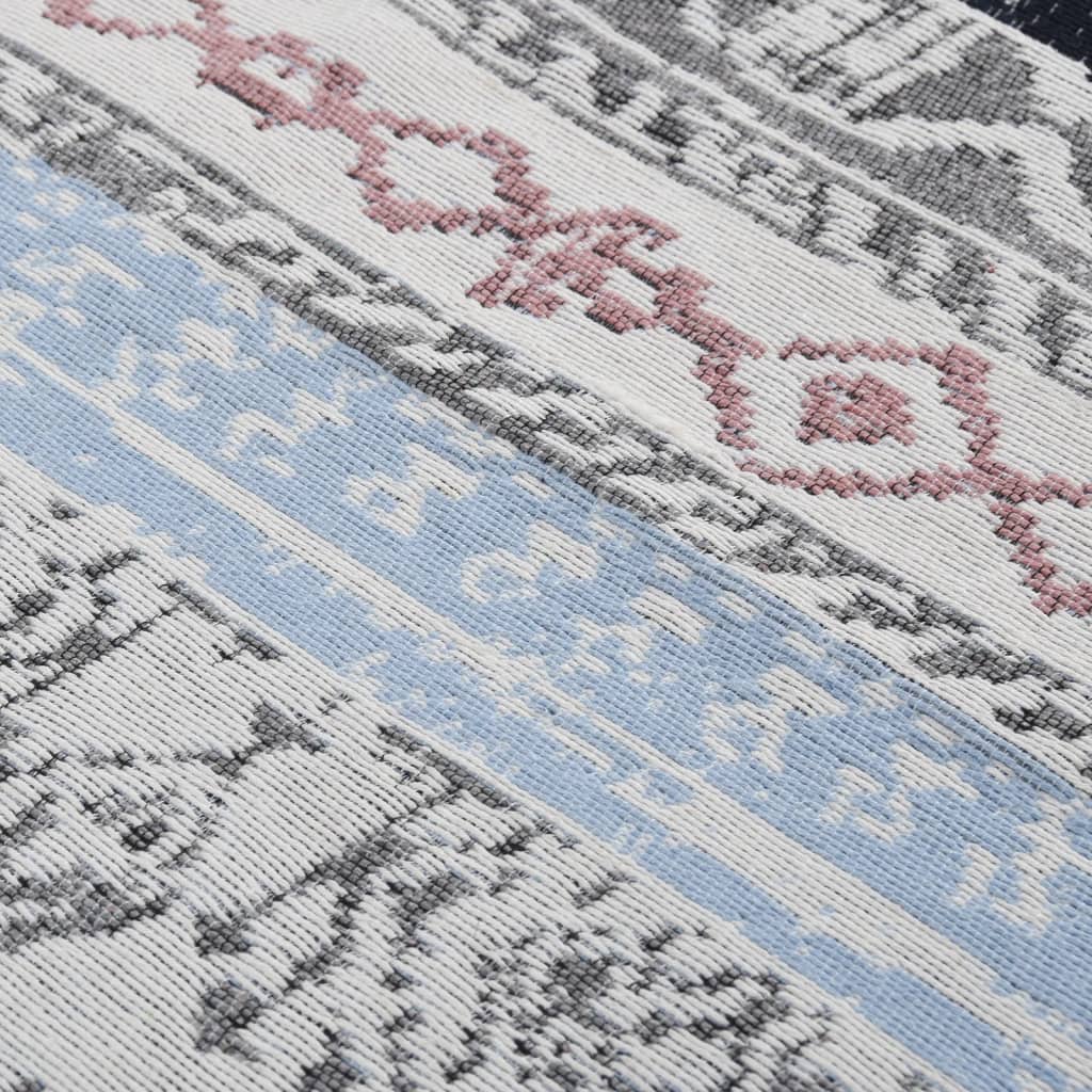 Χαλί Ροζ και Χρώμα Άκουα 120 x 180 εκ. Βαμβακερό