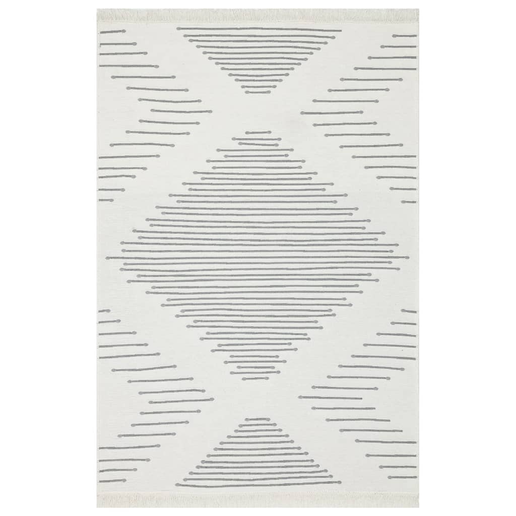 Χαλί Γκρι 160 x 230 εκ. Βαμβακερό - Pakobazaar