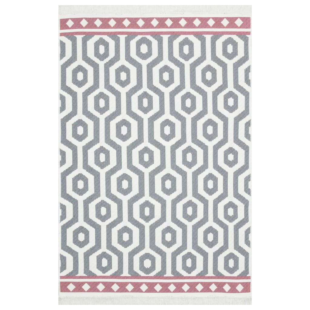 Χαλί Γκρι 160 x 230 εκ. Βαμβακερό