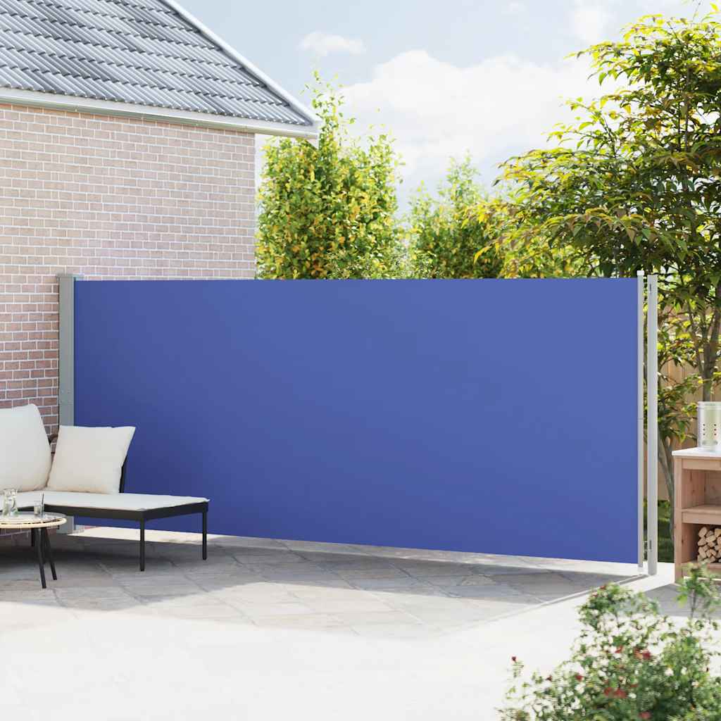 Σκίαστρο Πλαϊνό Συρόμενο Βεράντας Μπλε 180 x 600 εκ.