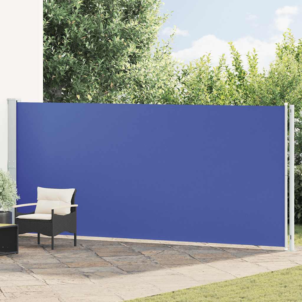 Σκίαστρο Πλαϊνό Συρόμενο Βεράντας Μπλε 180 x 600 εκ.