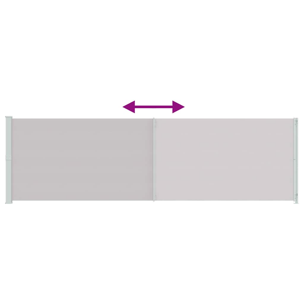 Σκίαστρο Βεράντας Πλαϊνό Συρόμενο Γκρι 180 x 600 εκ.