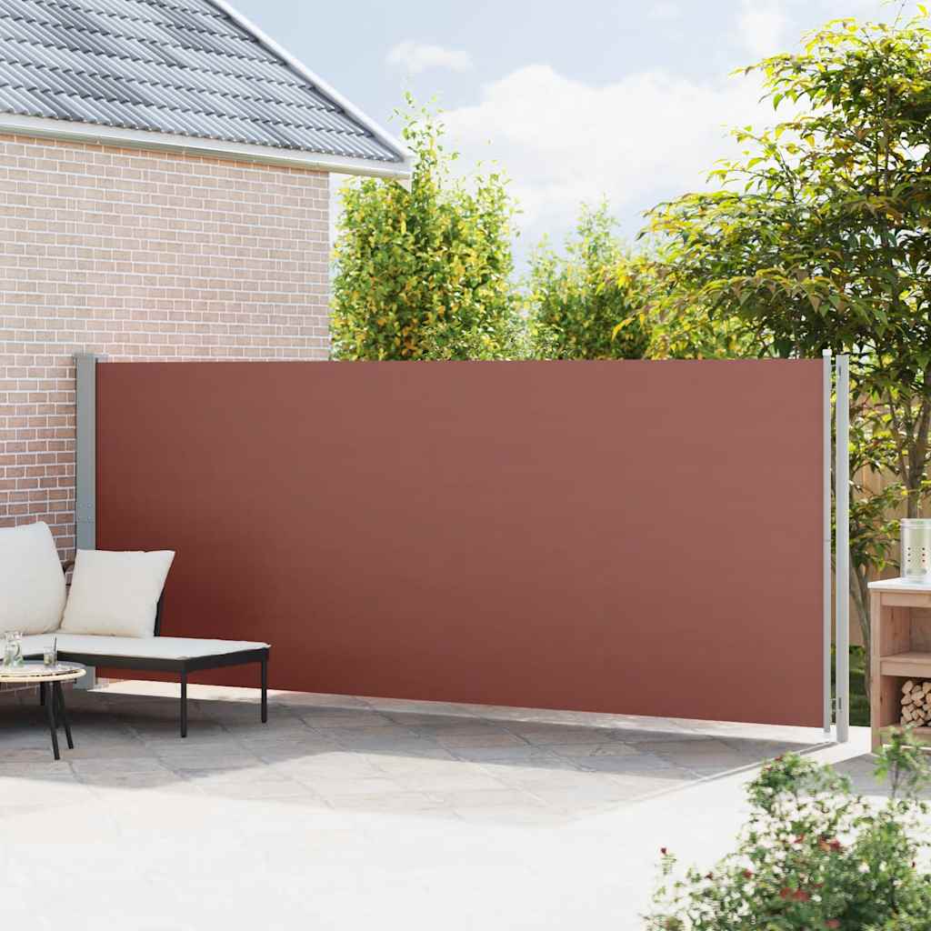 Σκίαστρο Βεράντας Πλαϊνό Συρόμενο Καφέ 180 x 600 εκ.