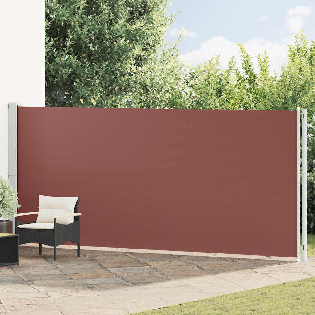 Σκίαστρο Βεράντας Πλαϊνό Συρόμενο Καφέ 180 x 600 εκ.