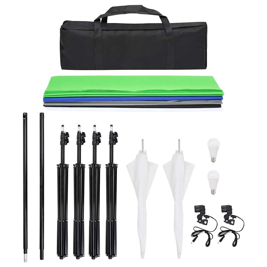 Κιτ Στούντιου Φωτογράφισης με Φόντα και Ομπρέλες - PAKOBAZAAR