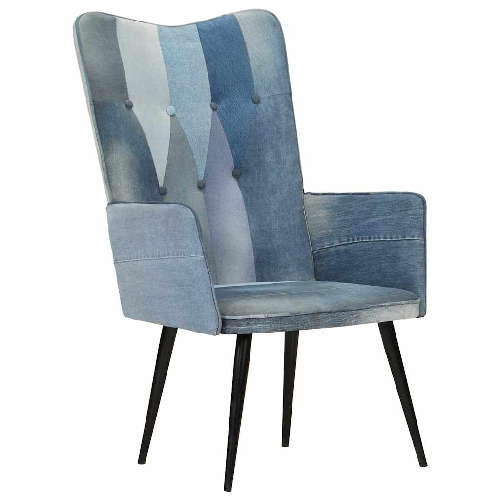 Πολυθρόνα με Denim Patchwork από Καραβόπανο - Pakobazaar