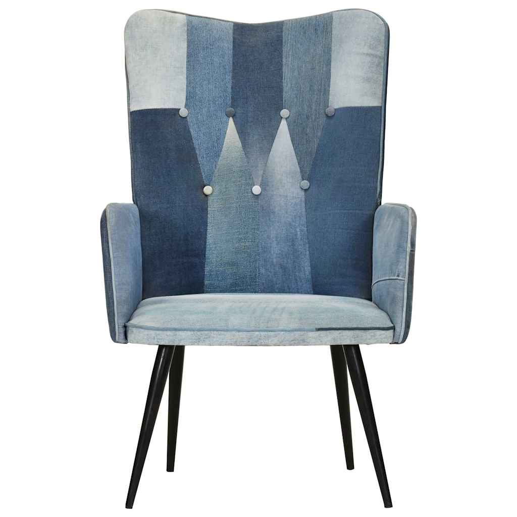 Πολυθρόνα με Denim Patchwork από Καραβόπανο - Pakobazaar