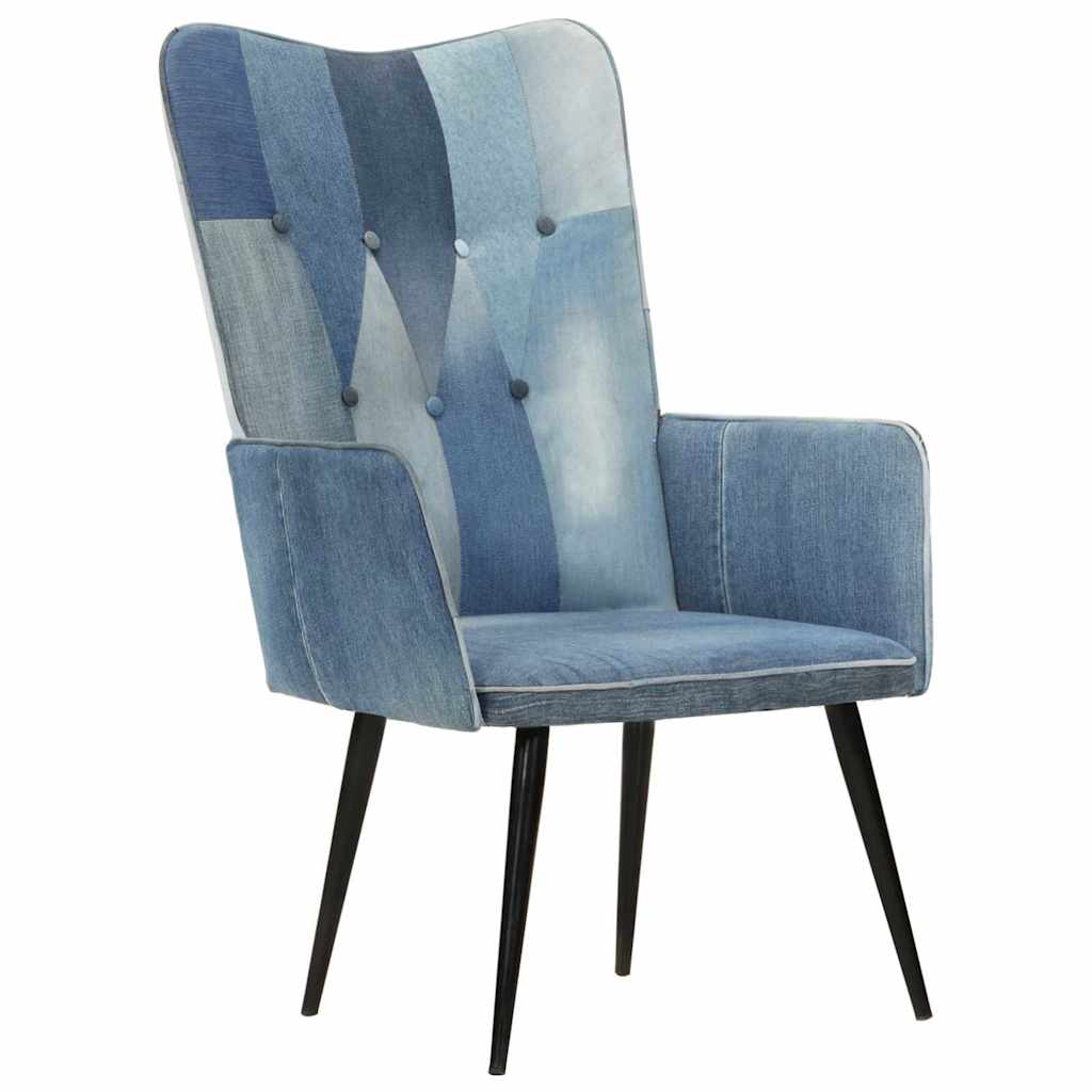 Πολυθρόνα με Denim Patchwork από Καραβόπανο - Pakobazaar