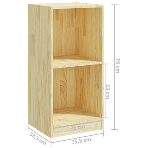 Βοηθητικό Ντουλάπι 35,5 x 33,5 x 76 εκ. από Μασίφ Ξύλο Πεύκου