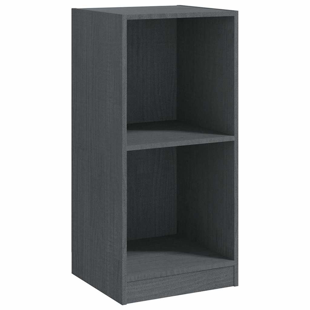 Βοηθητικό Ντουλάπι Γκρι 35,5 x 33,5 x 76 εκ. Μασίφ Ξύλο Πεύκου