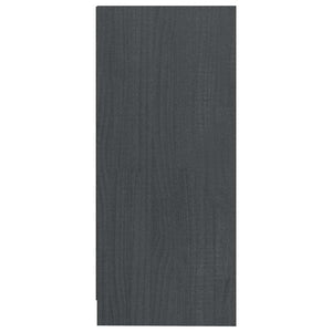 Βοηθητικό Ντουλάπι Γκρι 35,5 x 33,5 x 76 εκ. Μασίφ Ξύλο Πεύκου