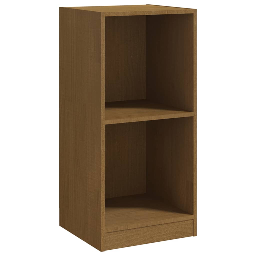 Βοηθητικό Ντουλάπι Καφέ Μελί 35,5x33,5x76 εκ. Μασίφ Ξύλο Πεύκου