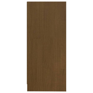 Βοηθητικό Ντουλάπι Καφέ Μελί 35,5x33,5x76 εκ. Μασίφ Ξύλο Πεύκου